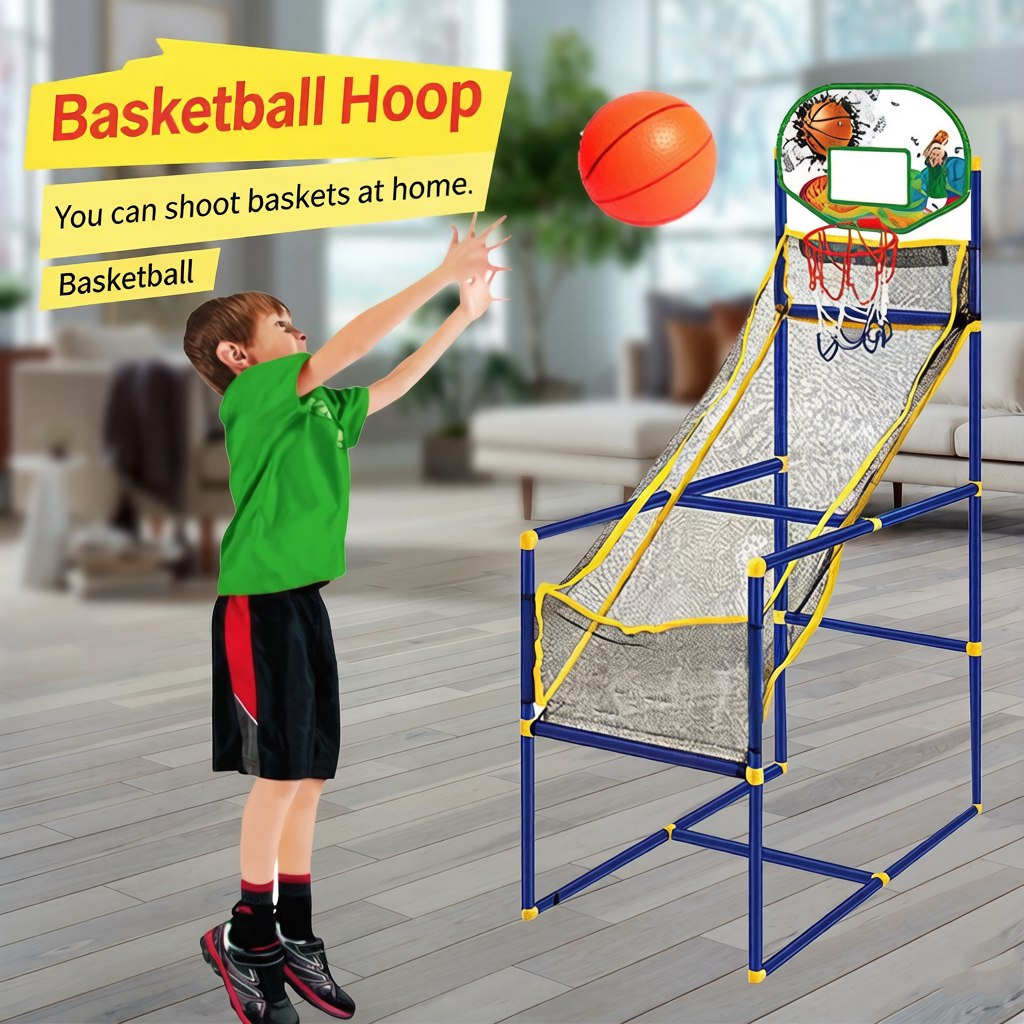 Basketball Arcade Game - Kids Indoor Basketball Hoop Set with