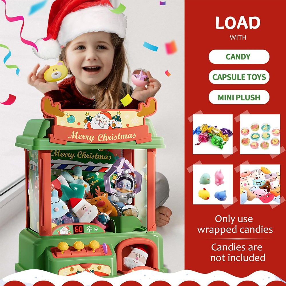 Christmas Claw Machine For Kid – обзор и цена Arcade Games Vending