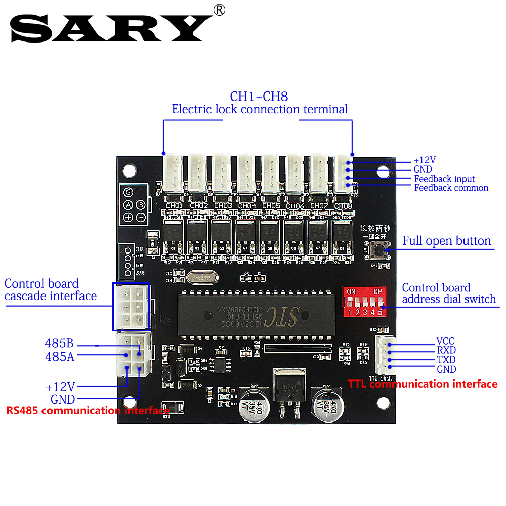 RS485 serial communication ele – обзор и цена Open Vending Machine