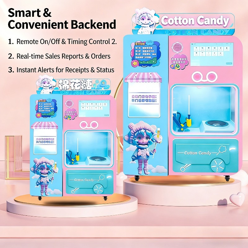 FOB Automatic Cotton Candy Ven – обзор и цена Vending Machine Qr Code
