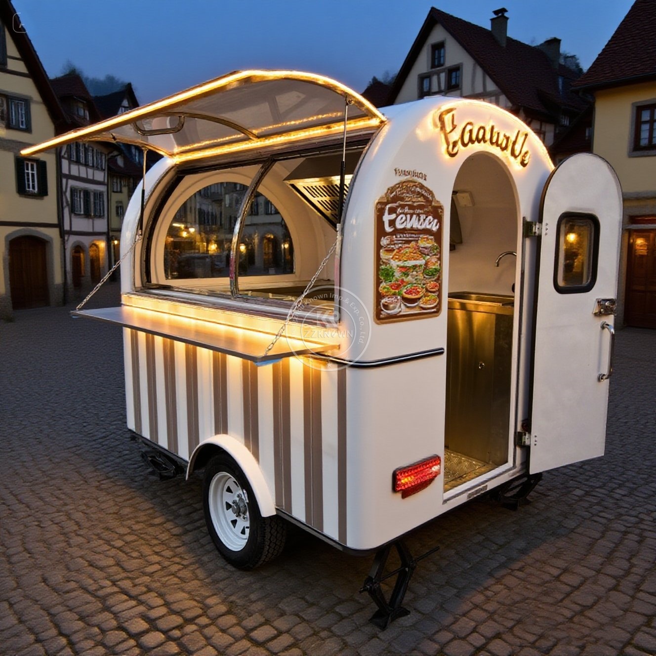 food truck trailer mobile kitc – обзор и цена Hot Dog Vending Cart