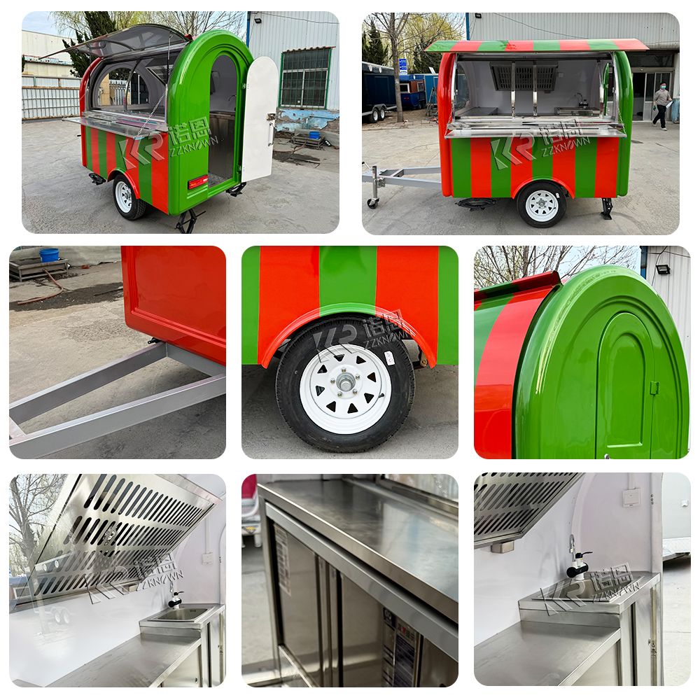 food truck trailer mobile kitc – обзор и цена Hot Dog Vending Cart