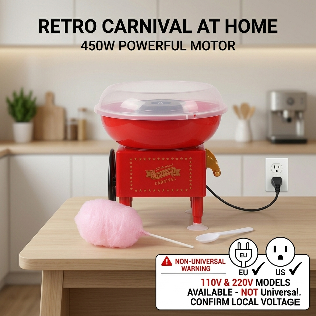 450W Mini Cotton Candy Maker f – обзор и цена Candy Floss Machine