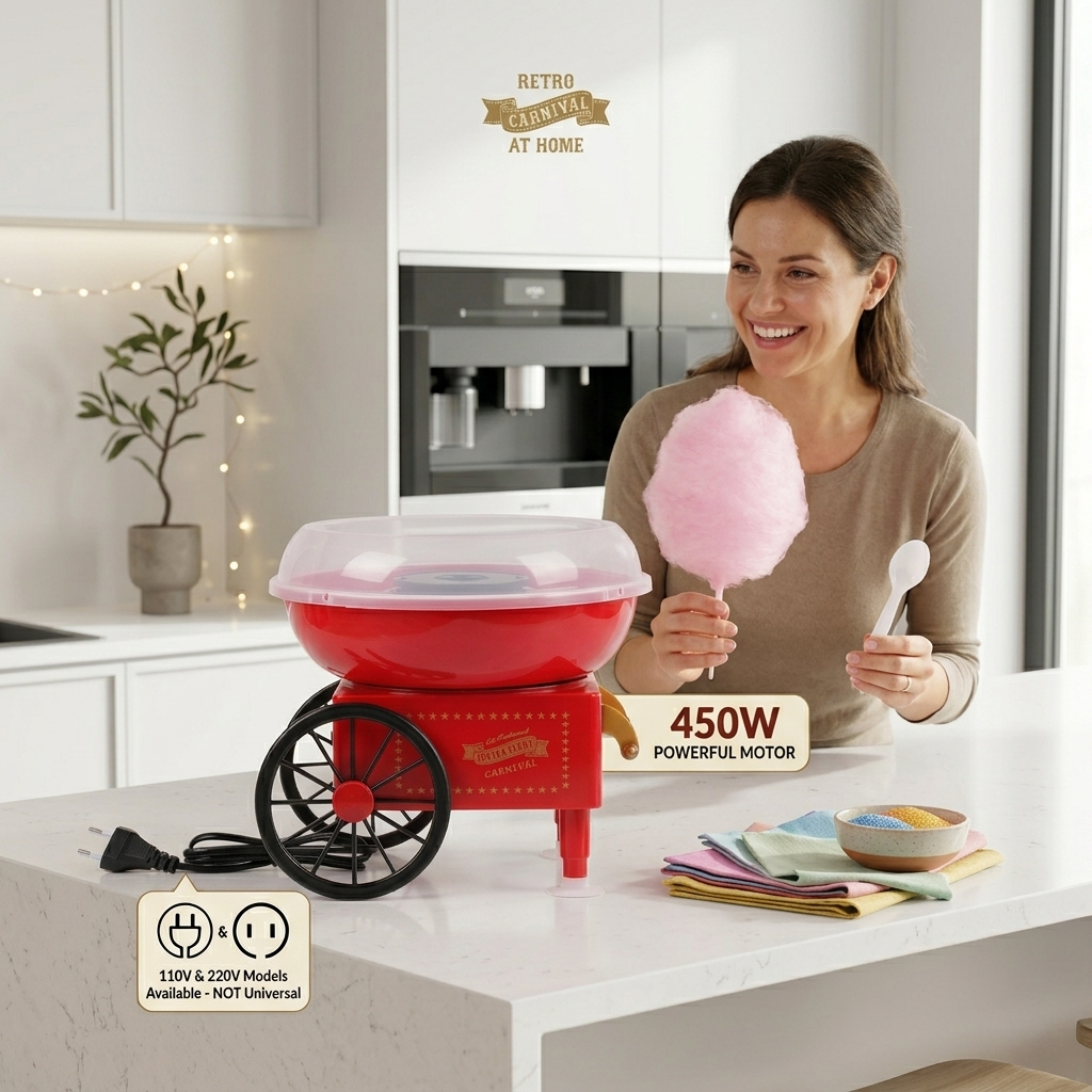 450W Mini Cotton Candy Maker f – обзор и цена Candy Floss Machine