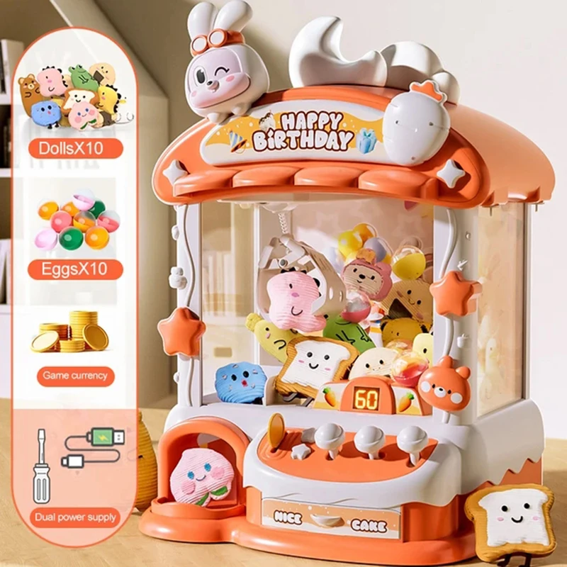 Cartoon Claw Game Machine Rabb – обзор и цена Coin Pusher Machine