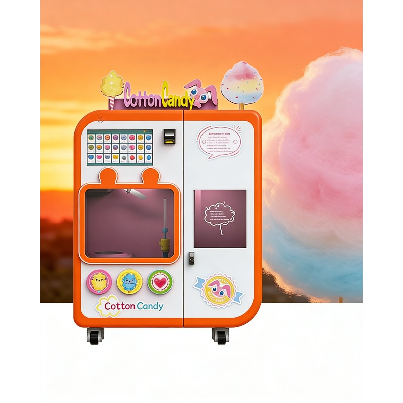 Fully Automatic Cotton Candy V – обзор и цена Candy Vending Machine