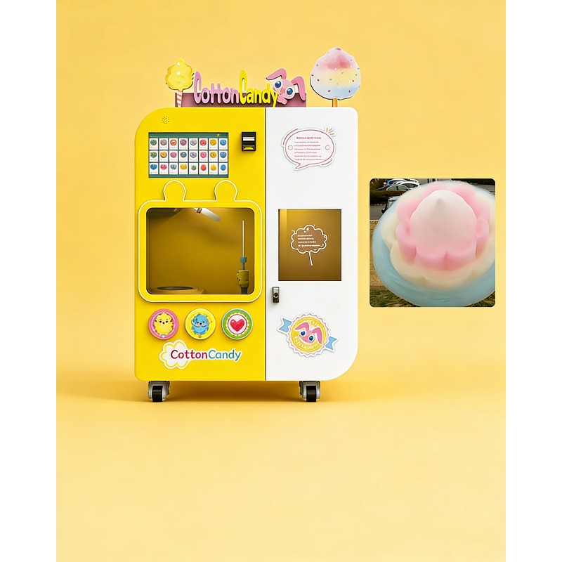 Fully Automatic Cotton Candy V – обзор и цена Candy Vending Machine