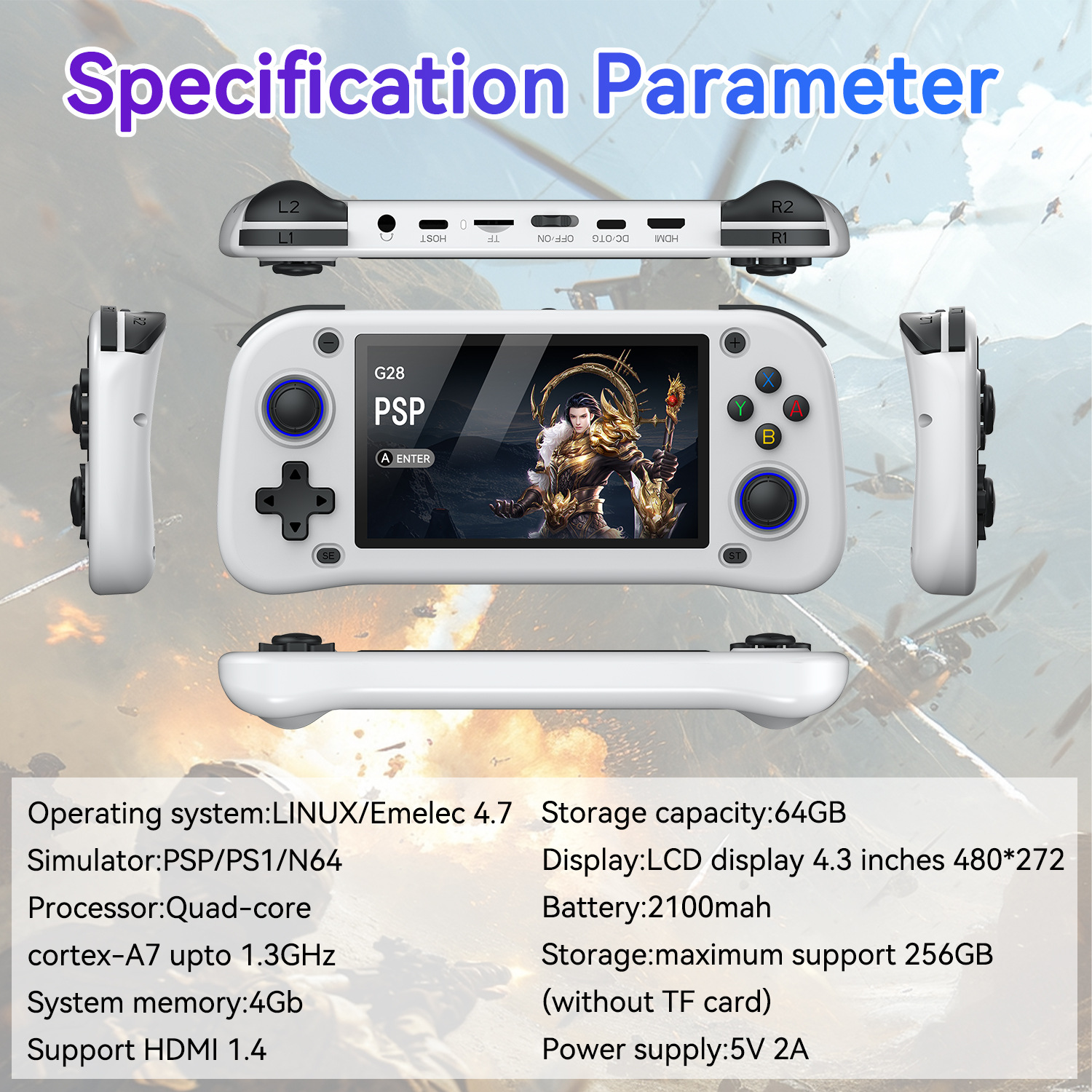 G28 game console 4.3-inch high – обзор и цена Arcade Vibes