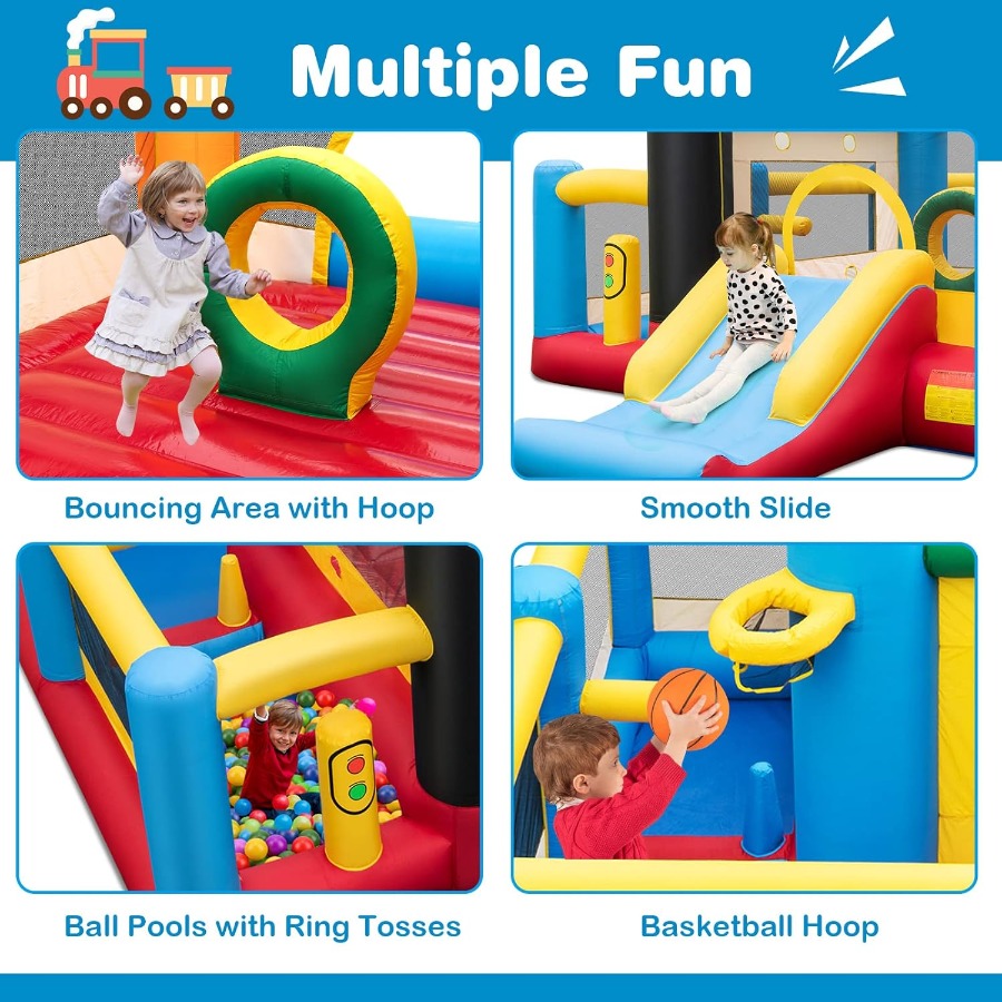 Inflatable Bounce House Train  – обзор и цена Basketball Arcade Game