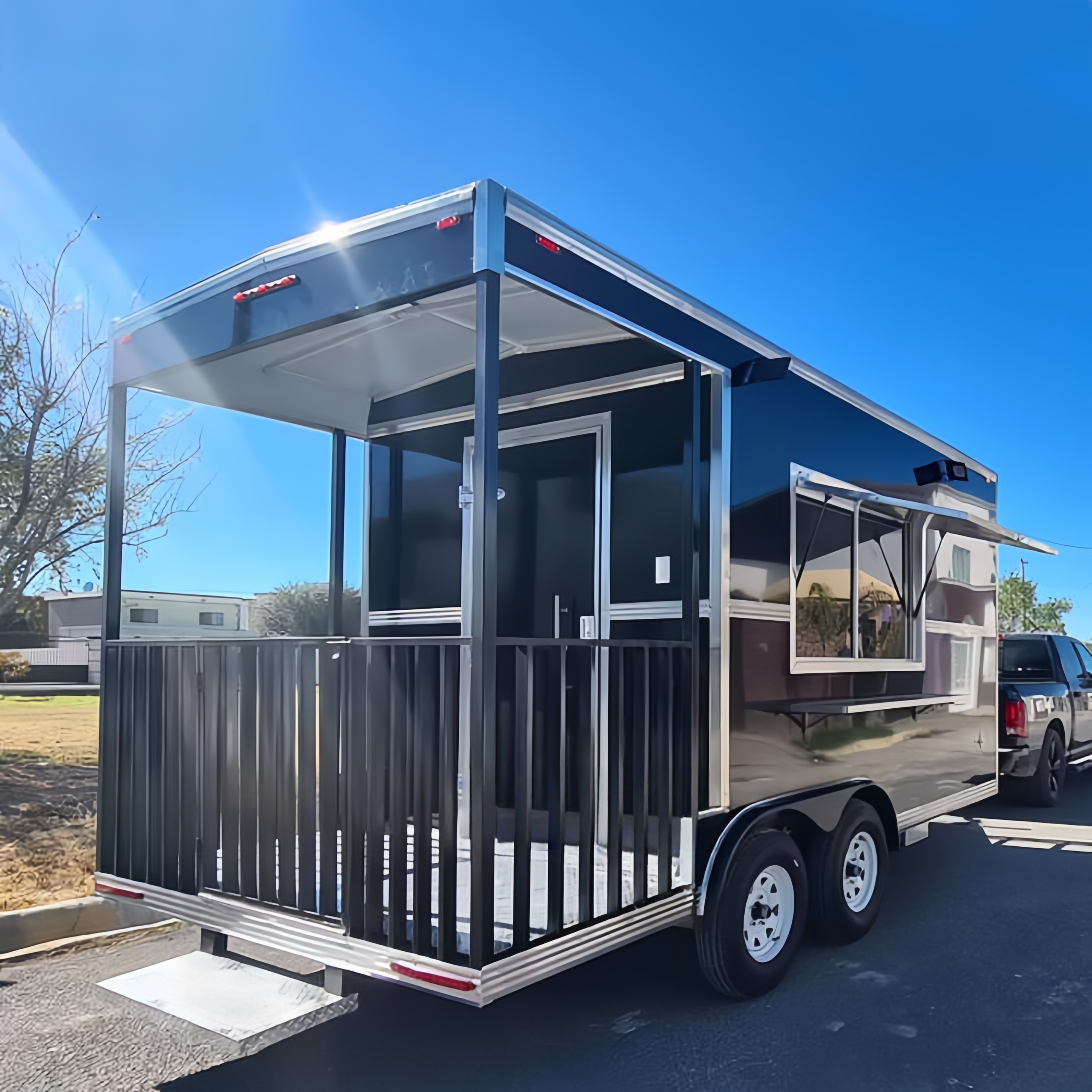 Outdoor Mobile Food Truck Trai – обзор и цена Hot Dog Vending Cart