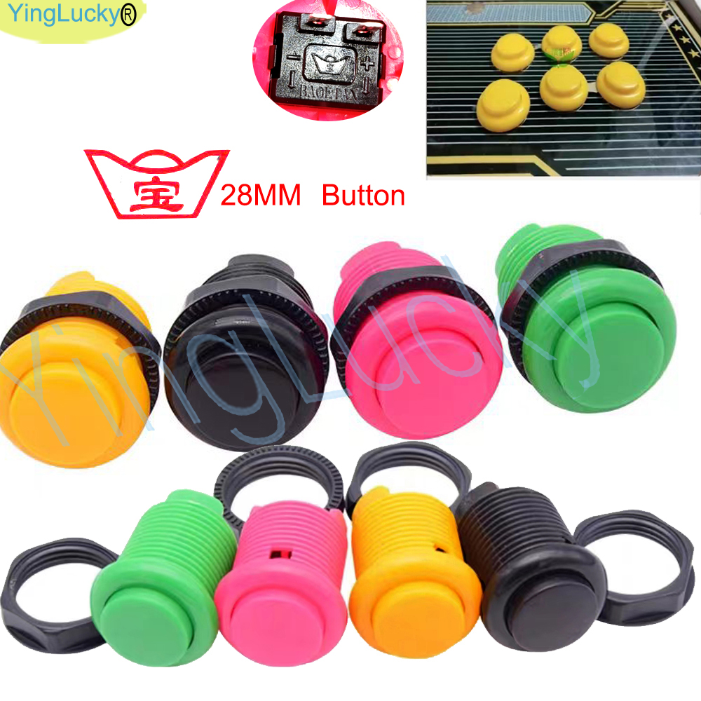 50pcs Arcade Buttons 28mm 24mm – обзор и цена Coin Pusher Machine