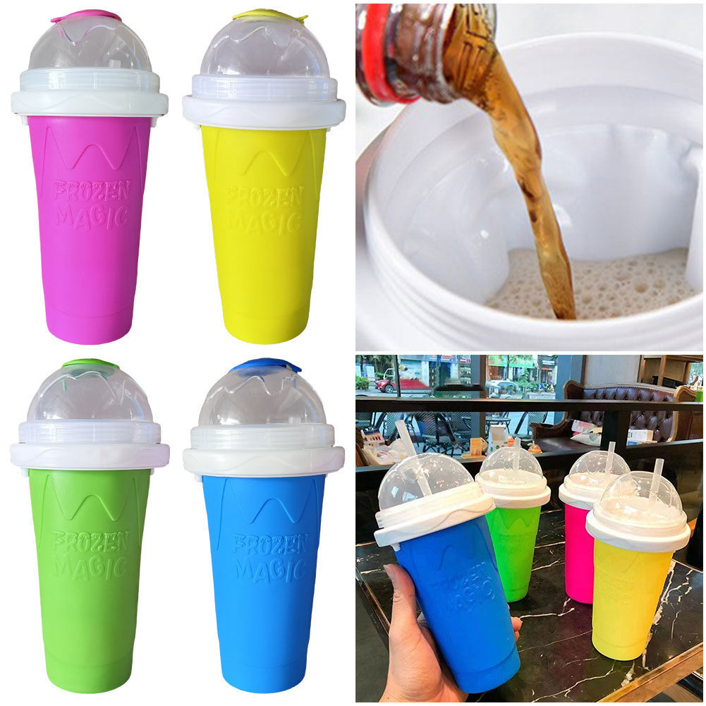 300ML Smoothies Squeeze Cup Qu – обзор и цена Slushie Machine Vending
