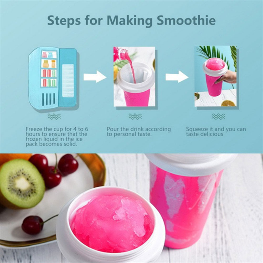 300ML Smoothies Squeeze Cup Qu – обзор и цена Slushie Machine Vending