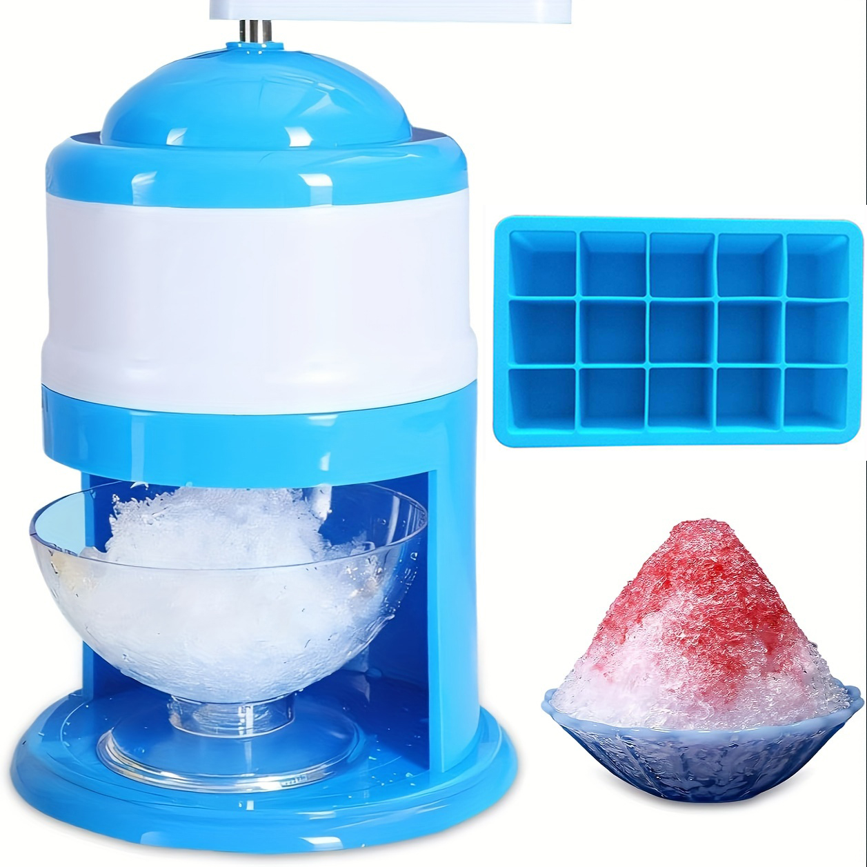 Portable Hand Crank Snow Cone  – обзор и цена Slushie Machine Vending
