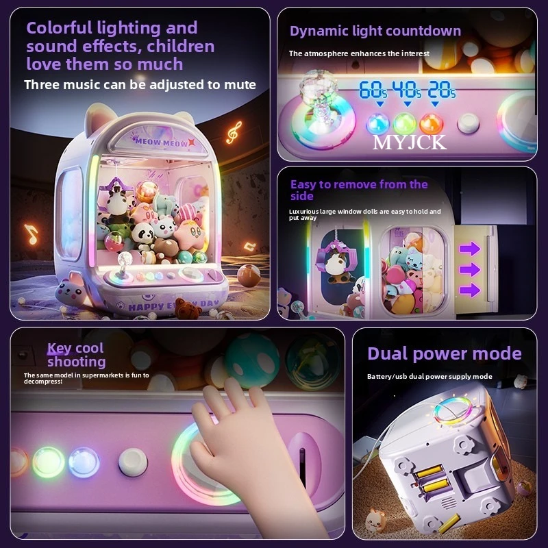 DIY Purple Automatic Doll Mach – обзор и цена Coin Pusher Machine