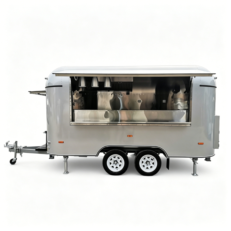 Food Cart Mobile Trailer Custo – обзор и цена Hot Dog Vending Cart