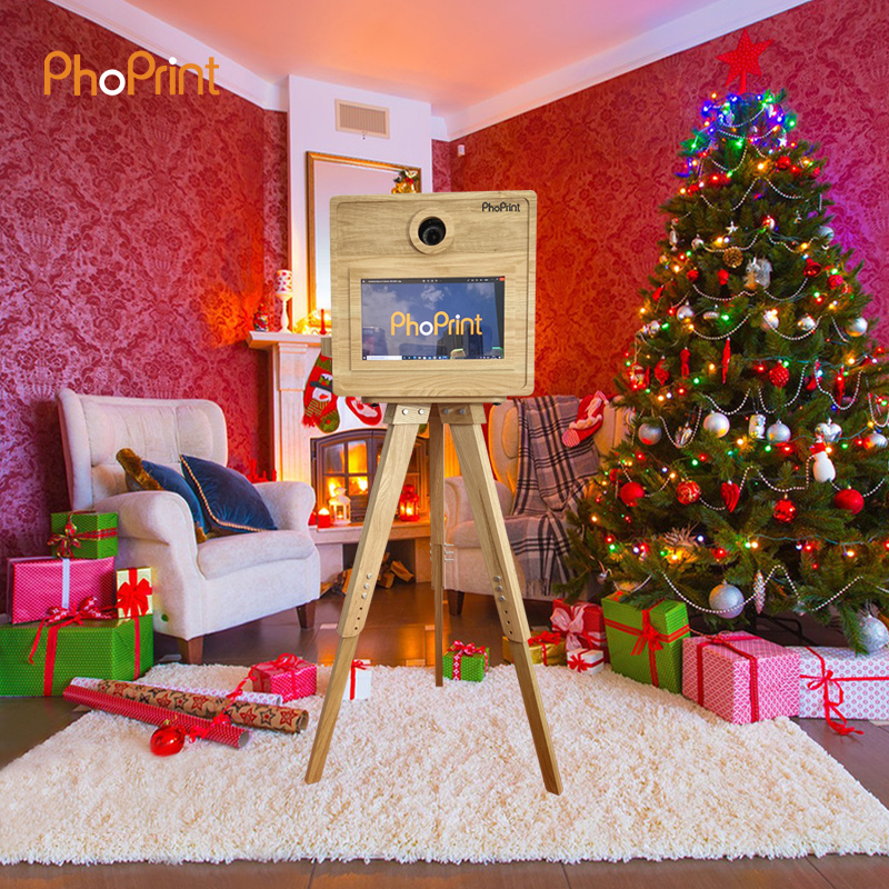 Phoprint Wood Photo Booth Vint – обзор и цена Photo Booth Machine