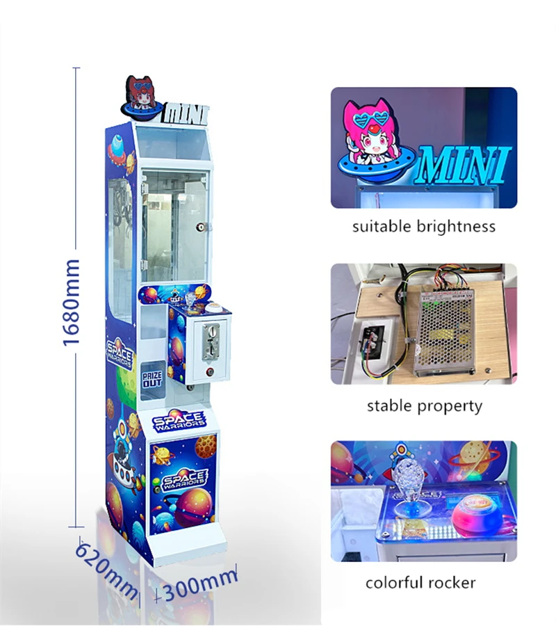Mega Mini Claw Machine Small T – обзор и цена Bill Acceptor Vending