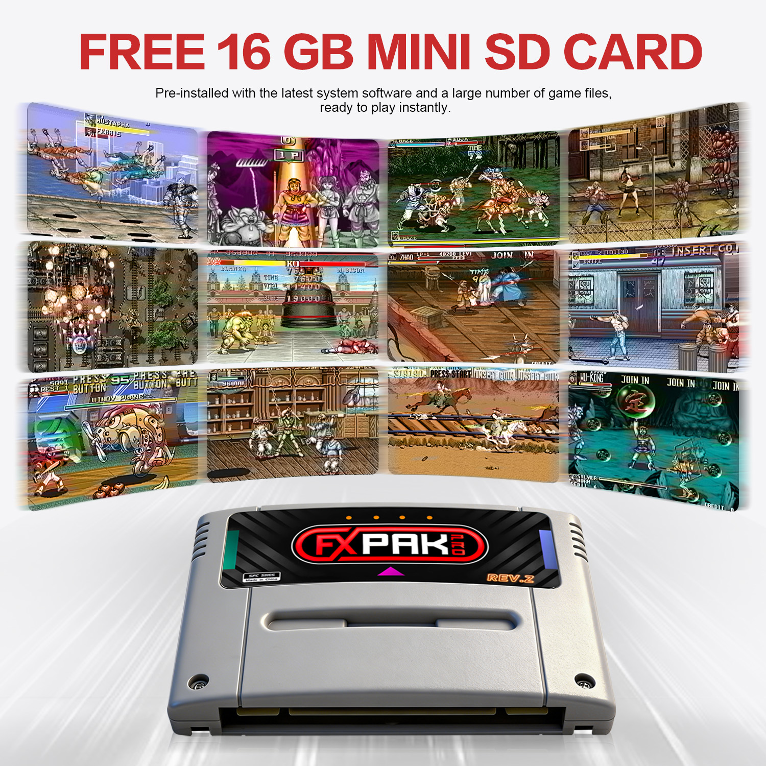 New FXPAK Pro SFC/SNES Game Ca – обзор и цена Arcade Z